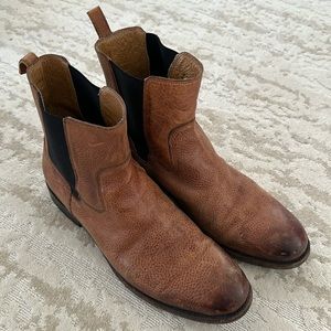 JB Fisk 100% genuine tumbled leather 11M boots